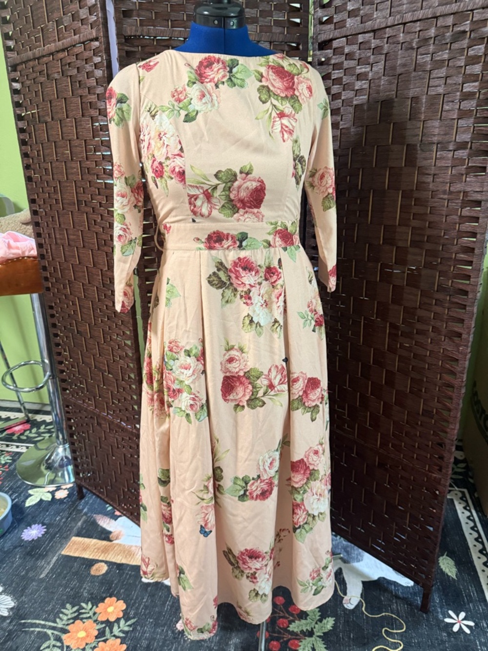 eShakti Floral Midi Dress